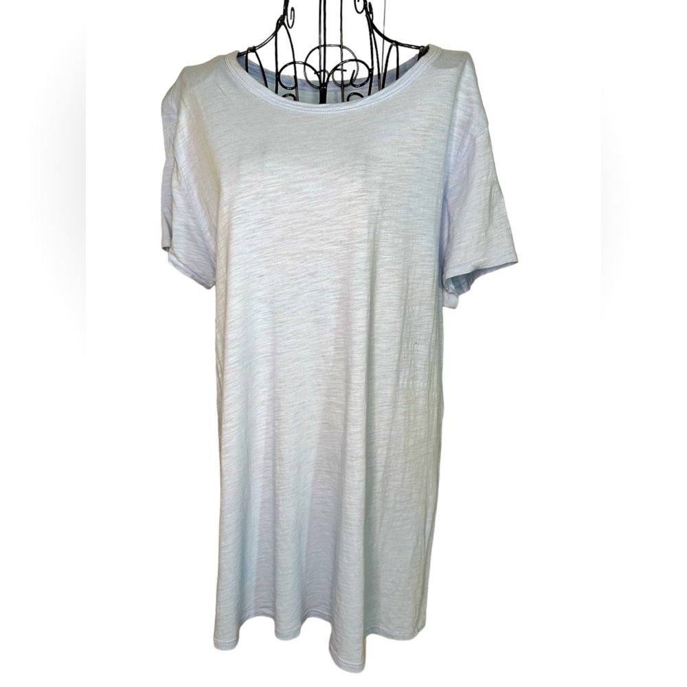 LOFT Vintage Soft 100% Cotton Light Blue Top Women’s Large
